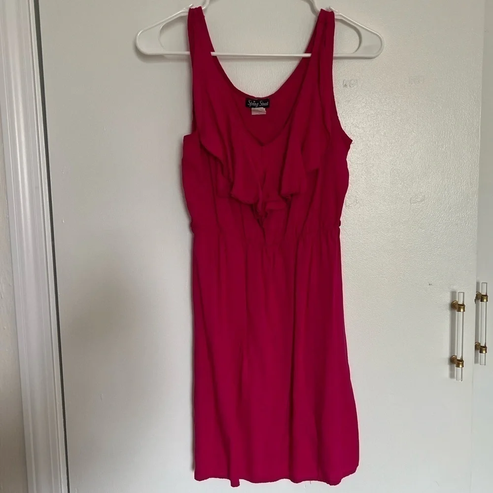 Small SPRING Street Hot Pink Sleeveless Dress